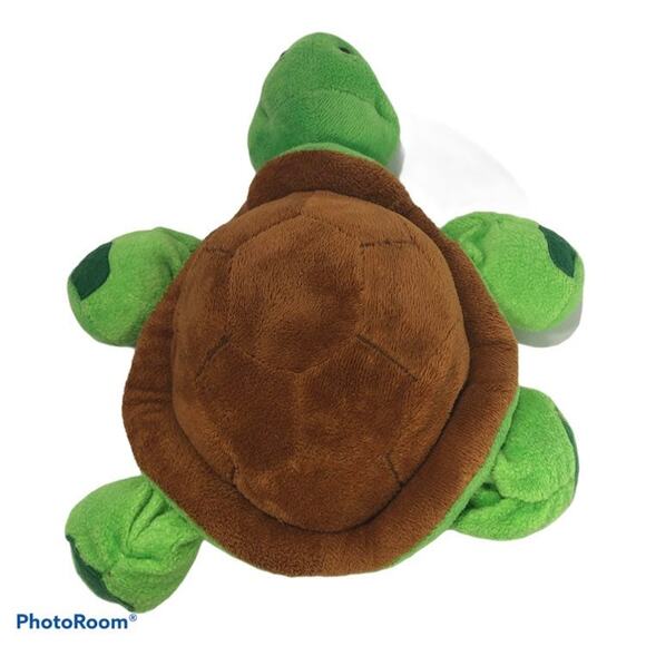 Webkinz Turtle Plush Green Stuffed Animal 11" No Code Brown Yellow Ganz Toy - Picture 3 of 10
